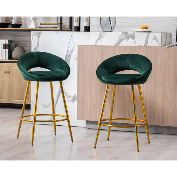 Everly Quinn Emerico Velvet Solid Back Side Chair & Reviews Wayfair